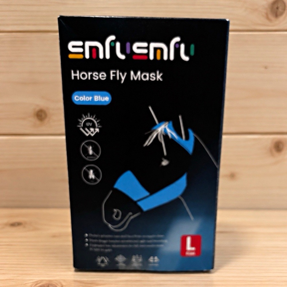 enfuenfu Horse Fly Mask Blue MPN X084LAAUUL[A4]